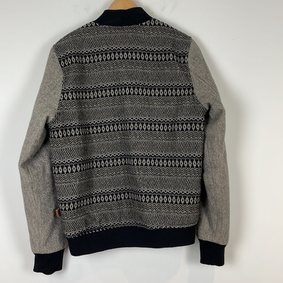 Bellfield bomber jacket grey/black size small - Picture 4 of 11